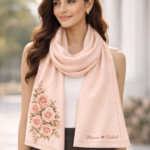 Custom Valentine stole floral